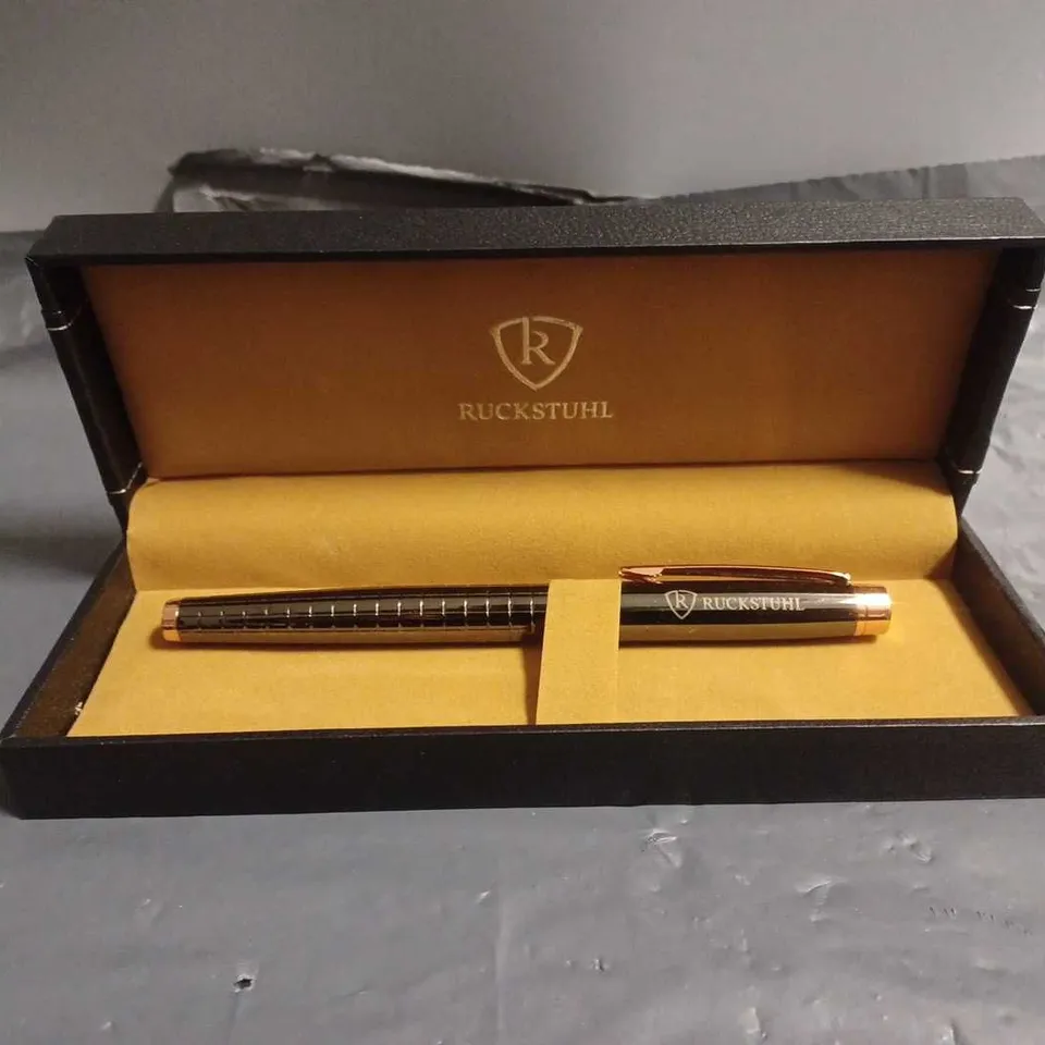 RUCKSTUHL STAINLESS STEEL LUXURY PEN IN GIFT BOX