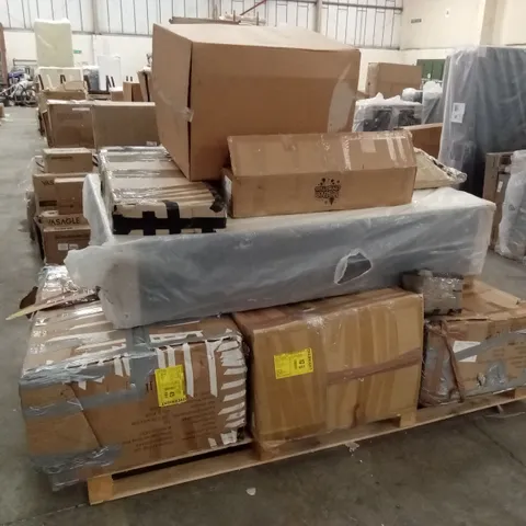 PALLET OF INCOMPLETE DESIGNER FURNITURE PARTS AND PIECES 