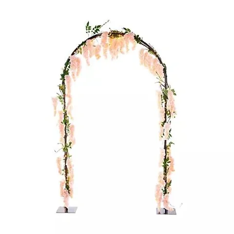 OUTLET GARDEN REFLECTIONS PRE-LIT FAUX WISTERIA ARCH BOXED