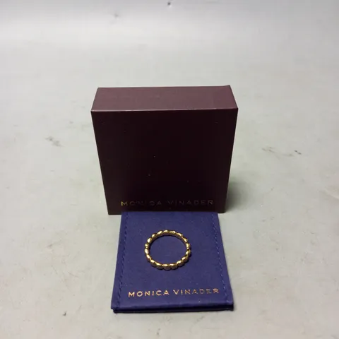 BOXED MONICA VINADER NURA TEARDROP ETERNITY RING