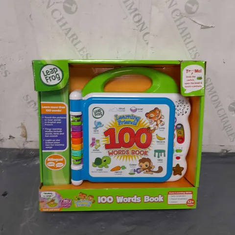 LEAP FROG 100 WORDS BOOK- AGES 12 MONTHS+