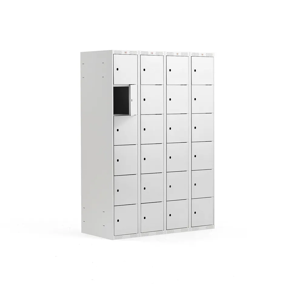 6 DOOR LOCKER CLASSIC 4 MODULES, 1740X1200X55MM, GREY
