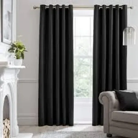 BAGGED MONTROSE EYELET BLACKOUT CURTAINS SET OF 2