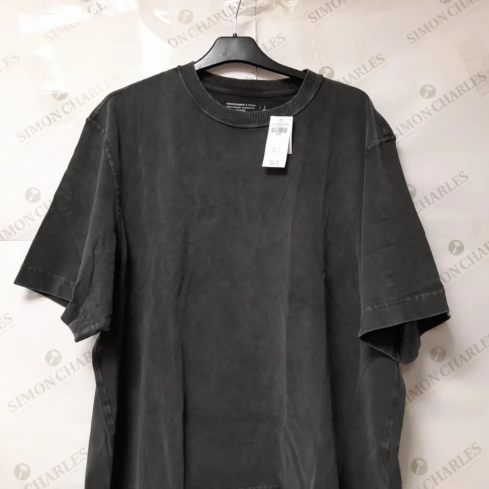 ABERCROMBIE AND FITCH HEAVYWEIGHT ESSENTIALS T-SHIRT SIZE L