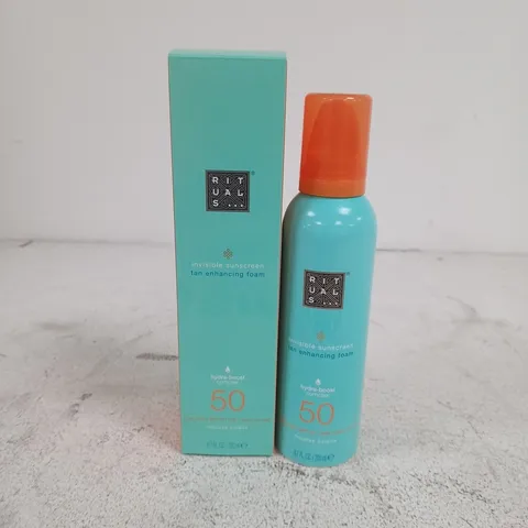 BOXED RITUALS THE RITUAL OF KARMA TAN-ENHANCING SUNSCREEN FOAM SPF50 200ML 