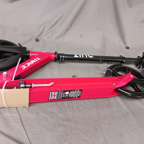 BOXED ZINC BIG WHEELED FOLDING SCOOTER