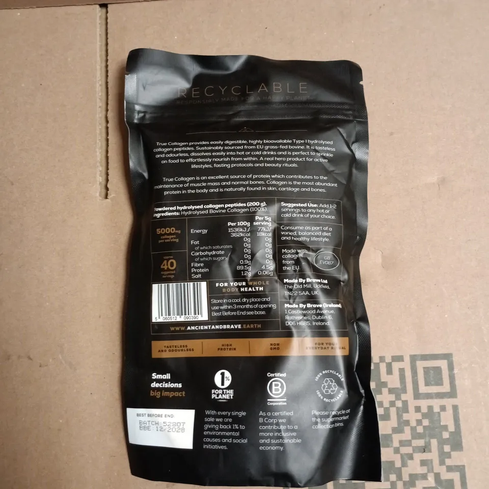 ANCIENT + BRAVE TRUE COLLAGEN – GRASS-FED BOVINE, 200G