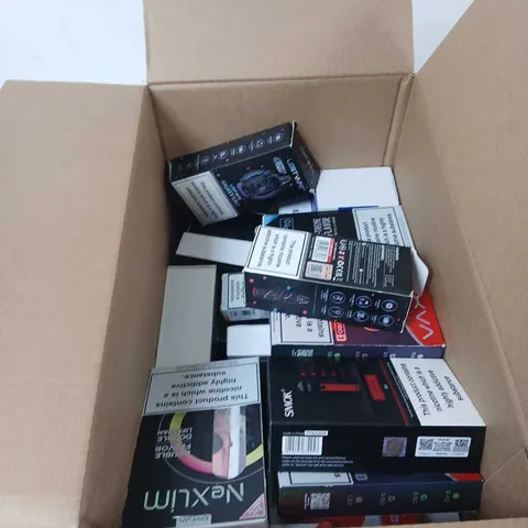 BOX OF APPROXIMATELY 35 ASSORTED E-CIGARETTES AND COMPONENTS TO INCLUDE:  ASSORTED OXVA DEVICE KITS 