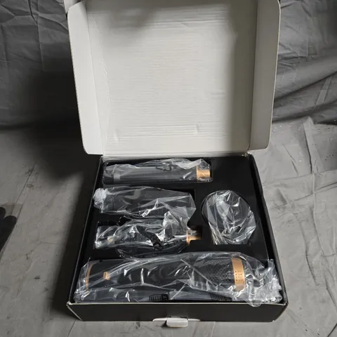 5 IN 1 STYLING COMB – HAIR STYLING TOOL WITH ATTACHMENTS, BOXED