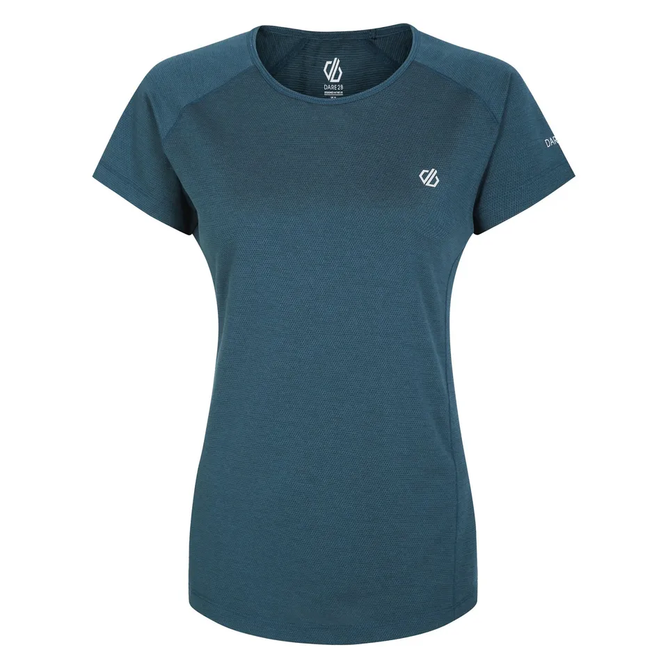 BRAND NEW DARE 2B WOMENS CORRAL TEE SHIRT IN MOONLIGHT DENIM MARL SIZE UK 12