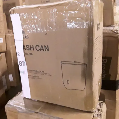 BOXED LIFE IDEAS TRASH CAN - WHITE