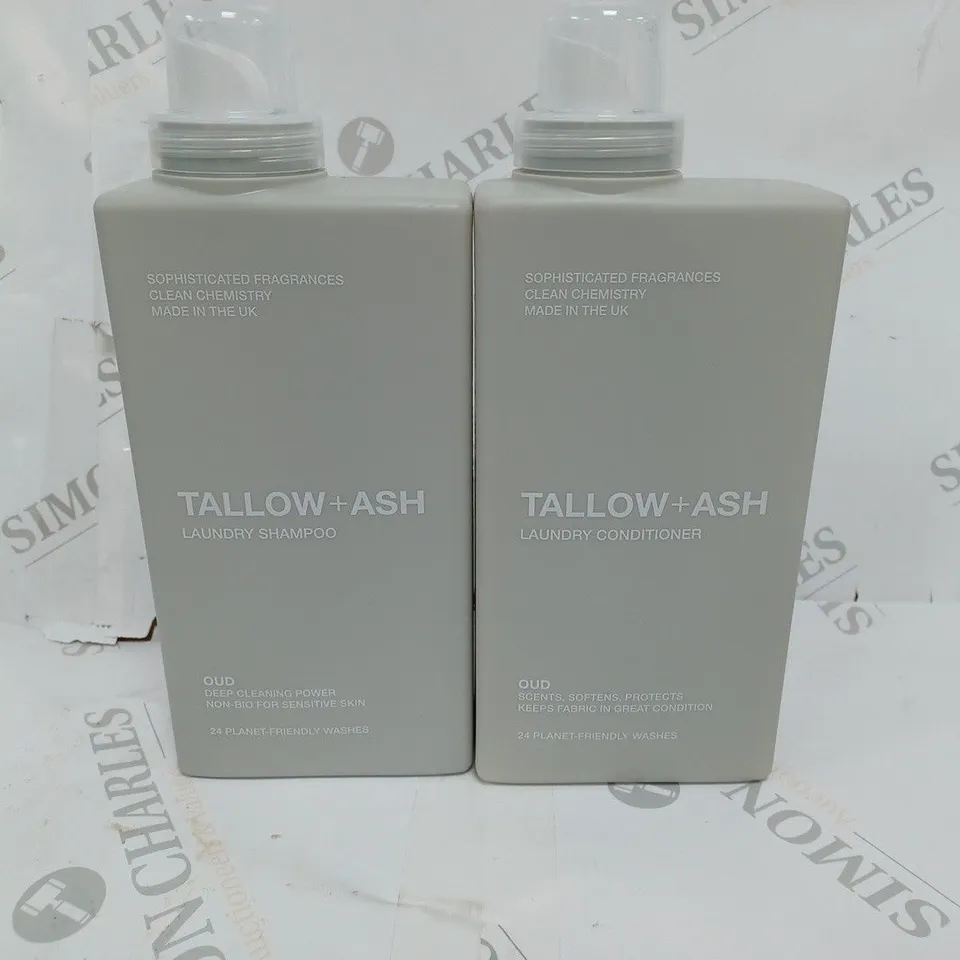 TALLOW AND ASH OUD LAUNDRY SHAMPOO & CONDITIONER 700ML EACH