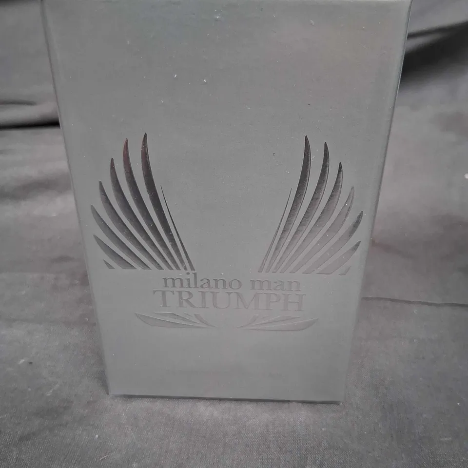 BOXED AND SEALED MILANO MAN TRIUMPH EAU DE TOILETTE POUR HOMME 50ML