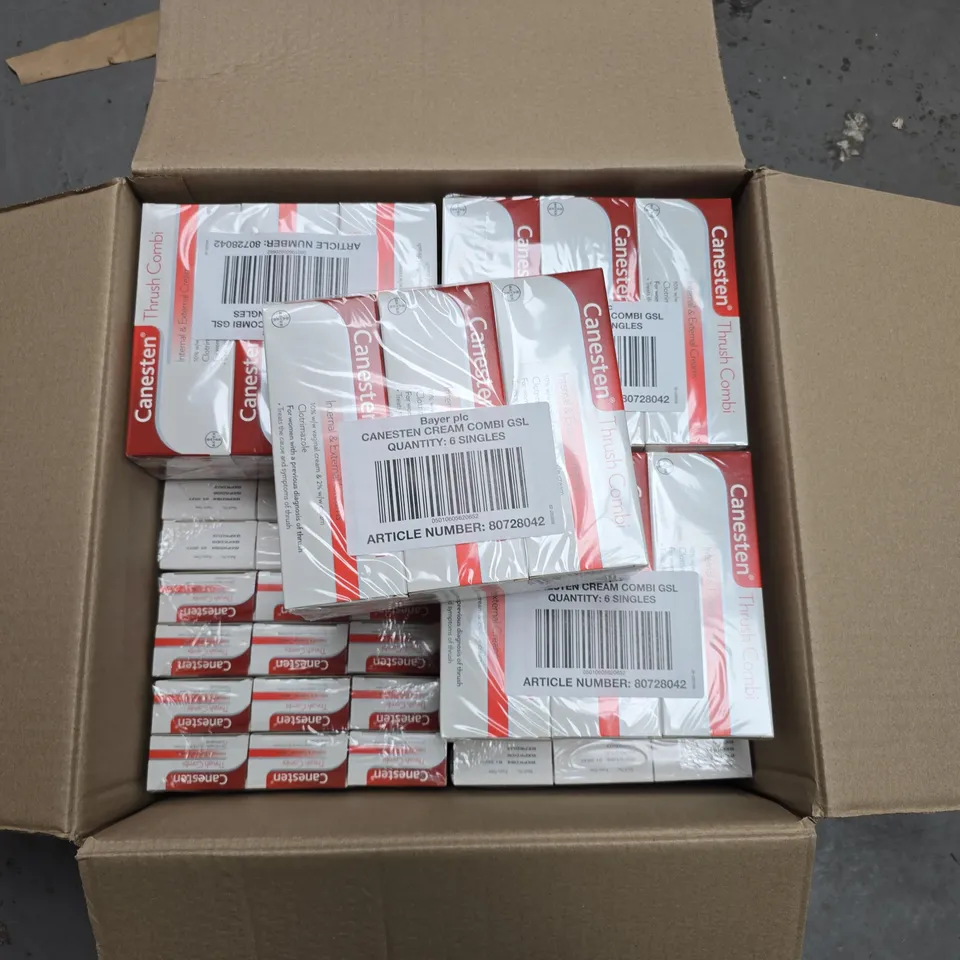 LOT OF 14 6-PACKS OF CANESTEN THRUSH COMBI CREAMS