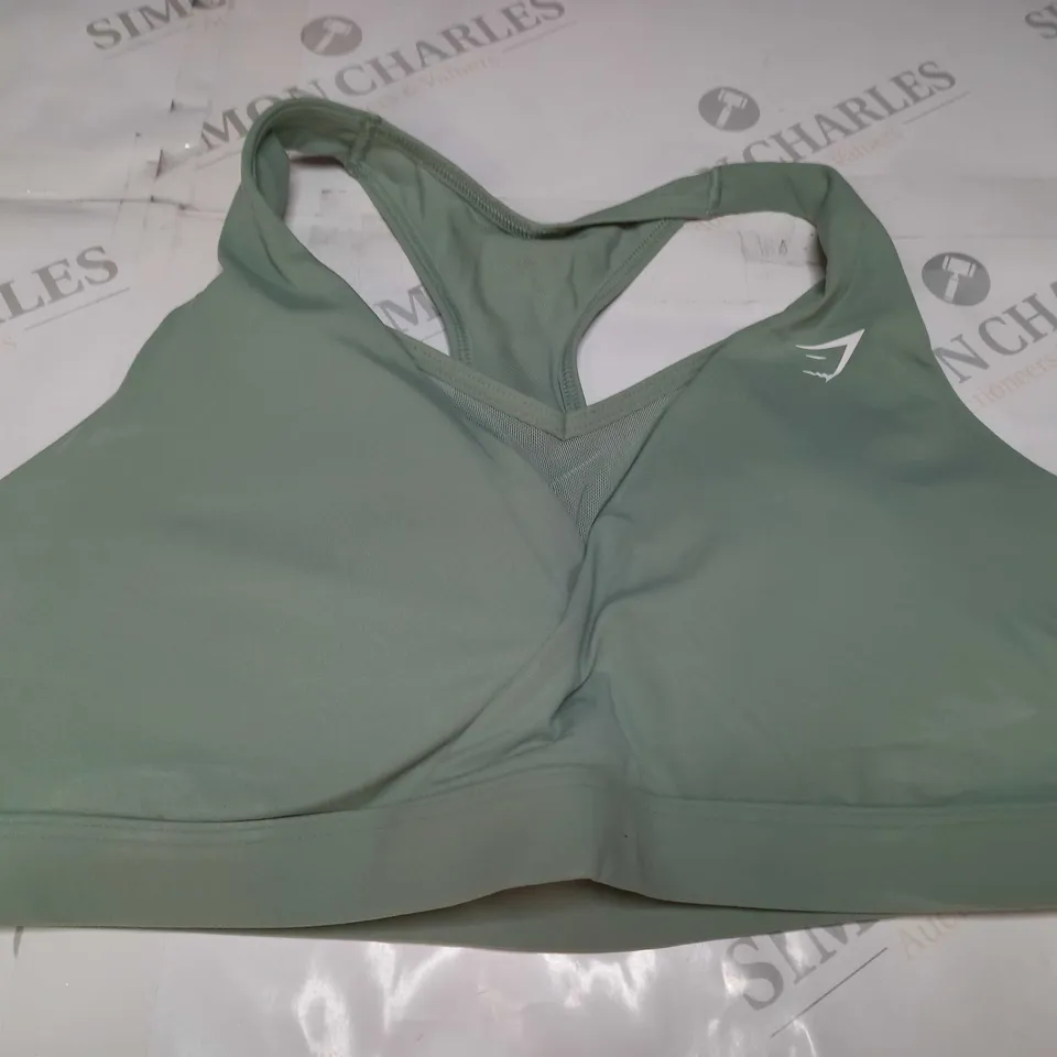 GYMSHARK SPORTS BRA IN GREEN - MEDIUM