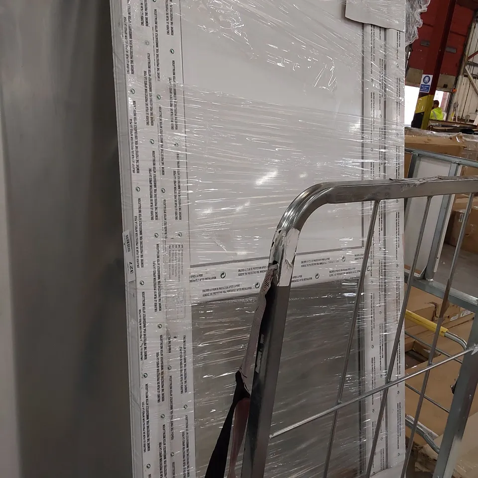 PVCU WHITE HALF GLAZED BACK DOOR & FRAME 2055 × 920mm