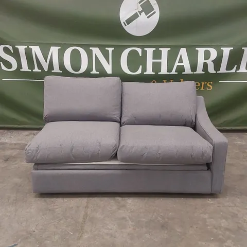 QUALITY DESIGNER BERMERTON SOFA BED SECTION - FOG GREY FABRIC 