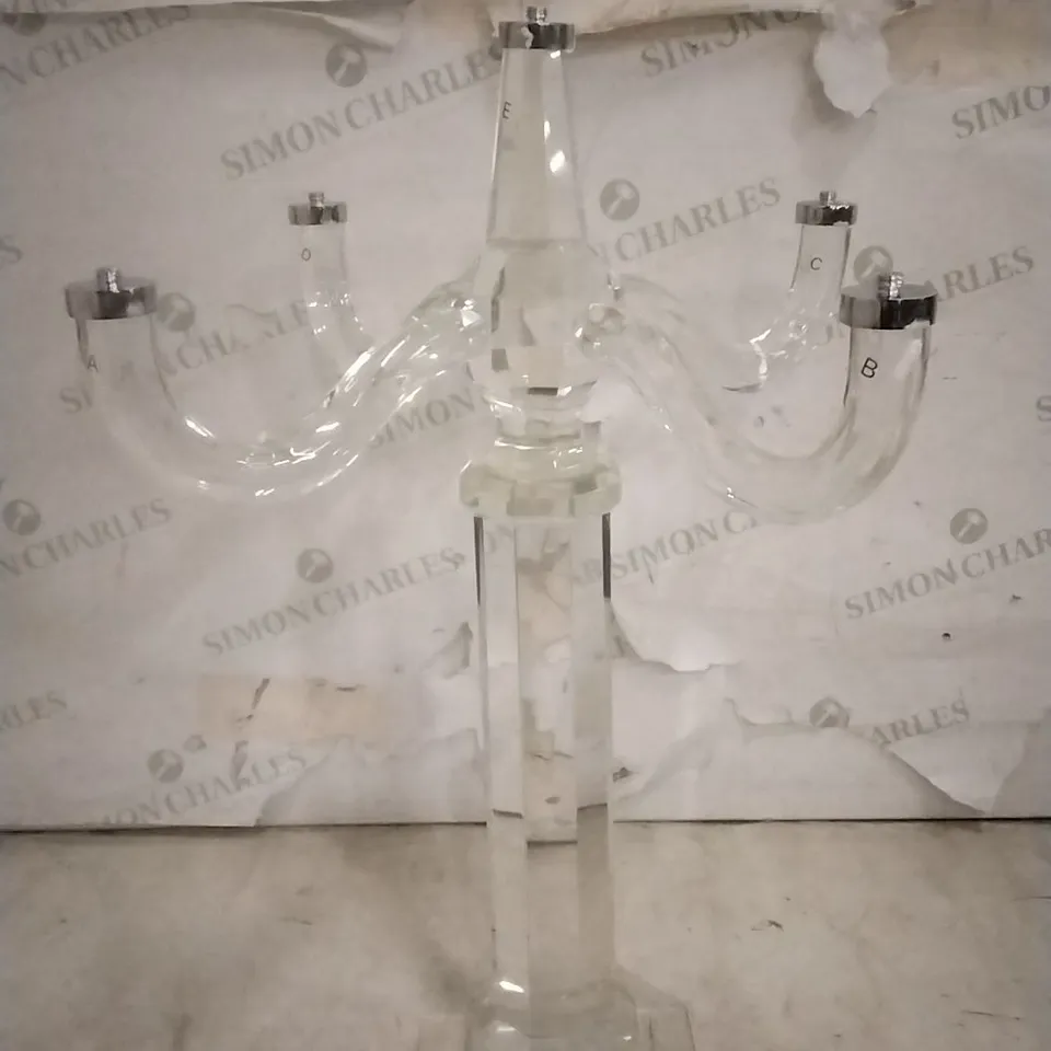 BOXED JM BY JULIEN MACDONALD CRYSTAL CANDELABRA