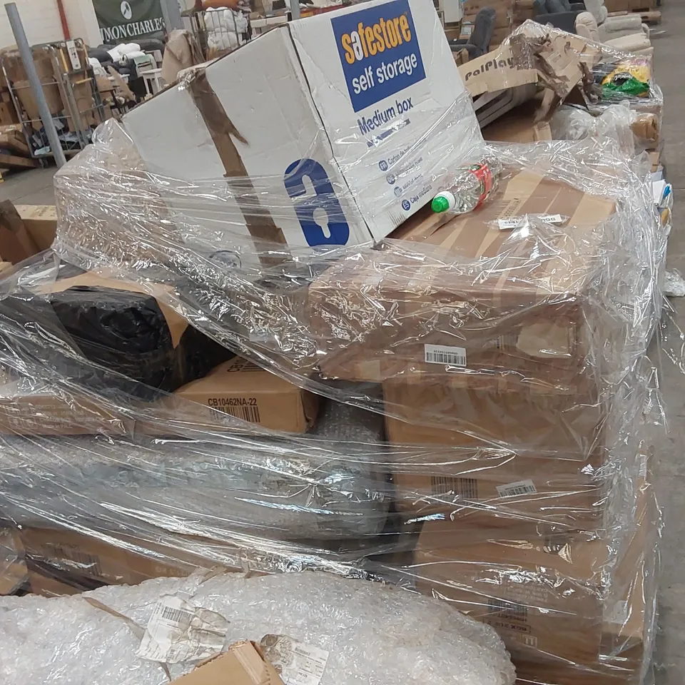 PALLET OF ASSORTED CONSUMER PRODUCTS/FURNITURE PARTS 