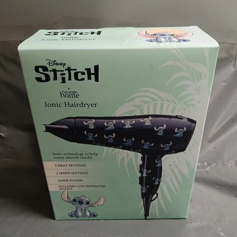 BOXED SEALED DISNEY STITCH IONIC HAIRDRYER 