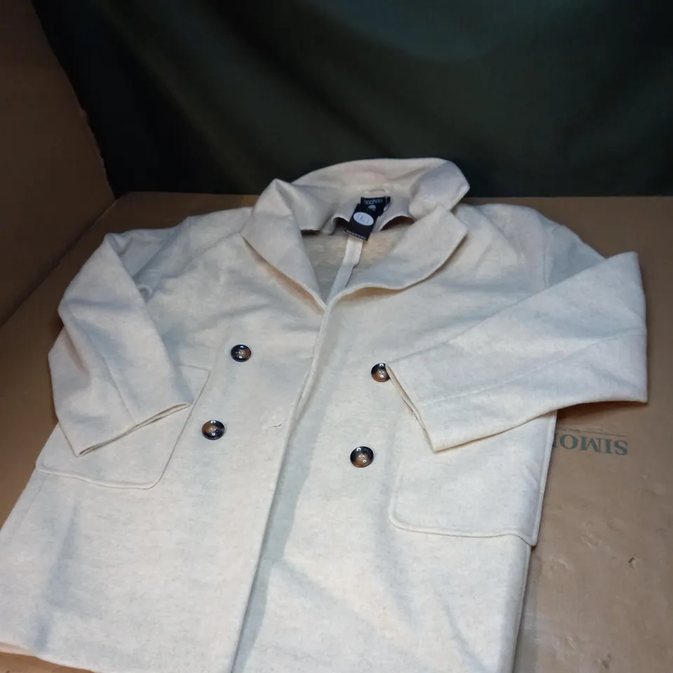 TALL WOOL OVERSIZED POCKET COAT SIZE 8