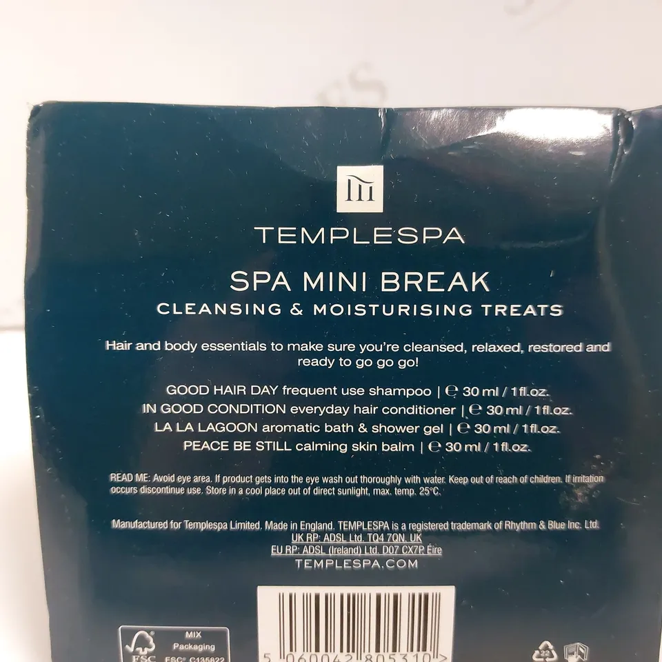 TEMPLESPA `SPA MINI BREAK` GIFT SET