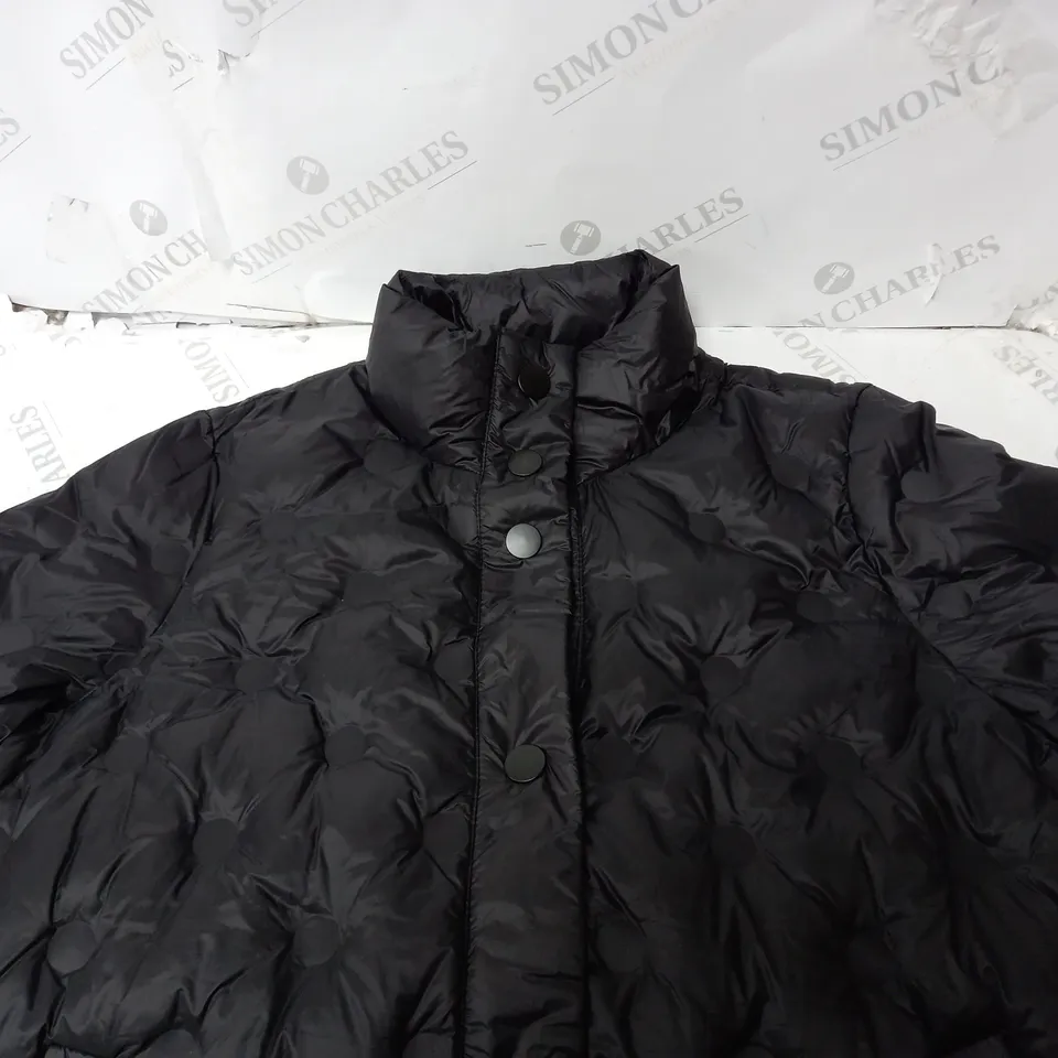 MASAI COPENHAGEN TUVA QUILTED COAT STRAIGHT LOOSE BLACK MEDIUM