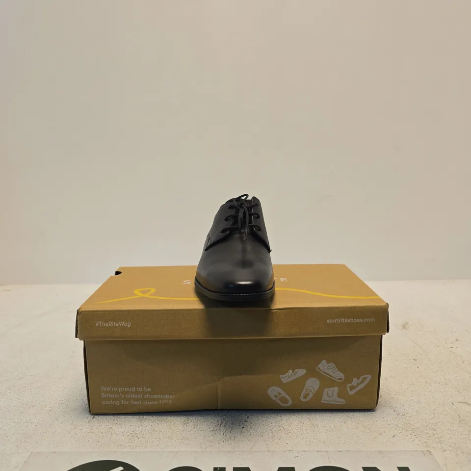 START-RITE ACADEMY 3511_7 BLACK LEATHER OXFORD SHOES (UK 6)
