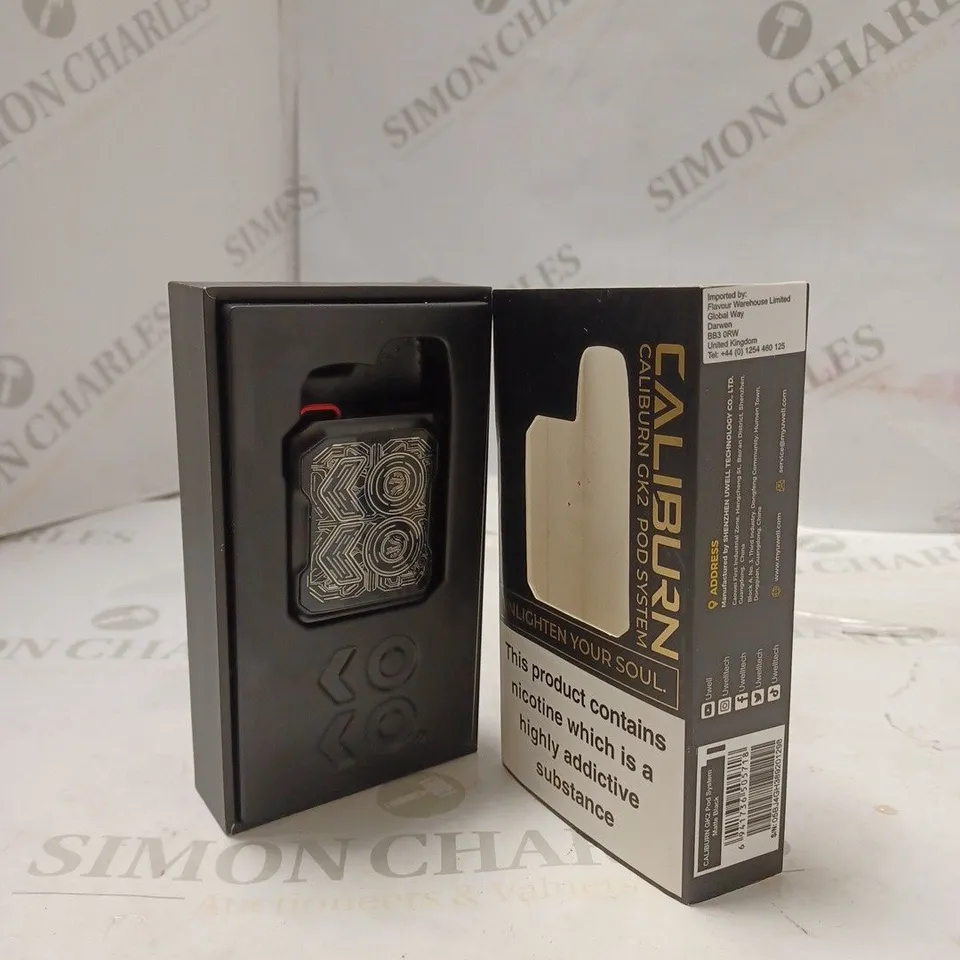 BOXED UWELL CALIBURN GK2 POD SYSTEM - MATTE BLACK. 