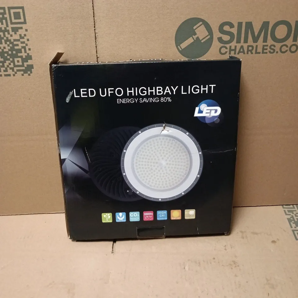 LED UFO HIGHBAY LIGHT – INDUSTRIAL CEILING FIXTURE (BOXED)