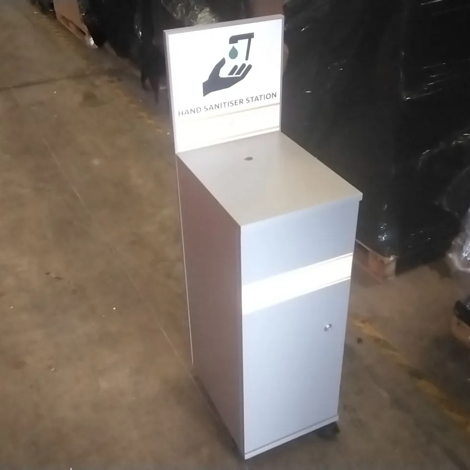 DESIGNER SANITISER STATION CABINET DUST GREY