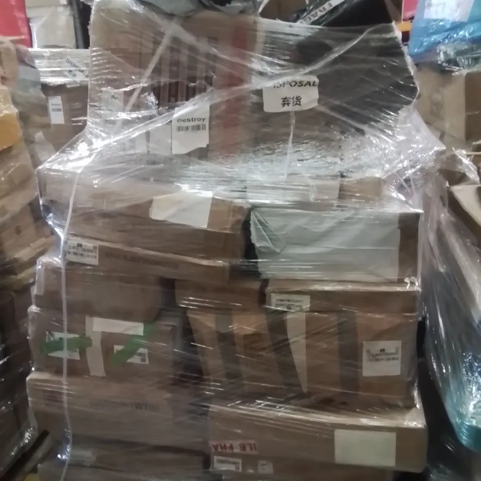 PALLET OF ASSORTED HOUSEHOLD GOODS AND PRODUCTS TO INCLUDE;SCOOTER,MEAT GRINDER,BABY DOLL