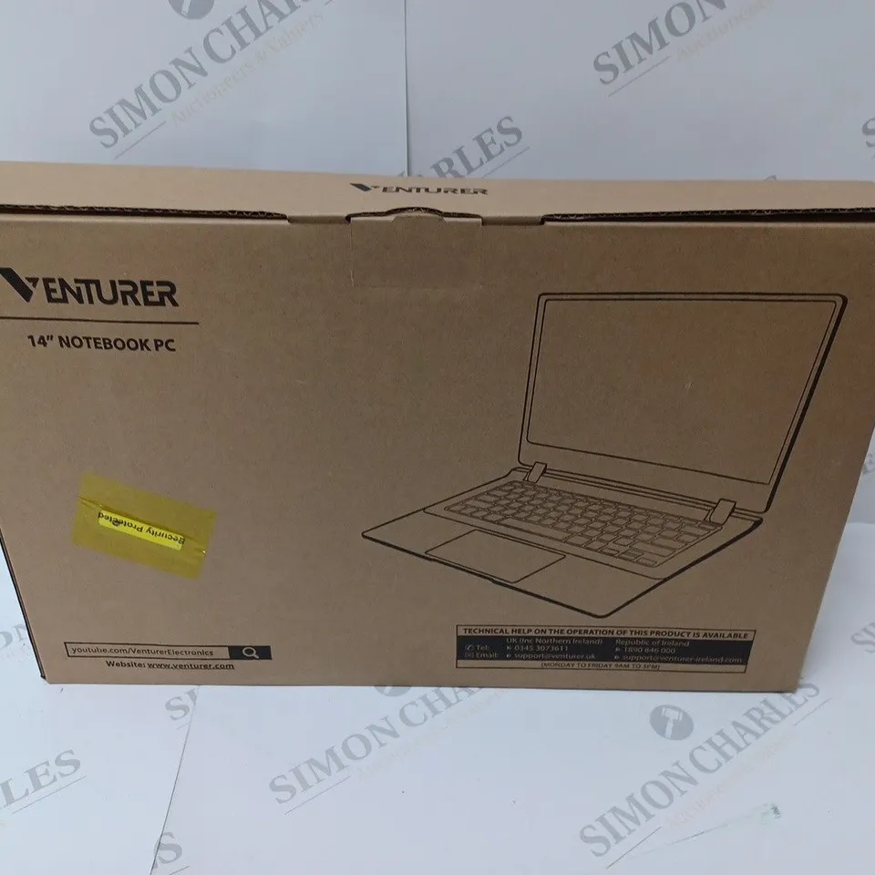 BRAND NEW BOXED VENTURER EUROPA 14 PLUS 14" NOTEBOOK PC - MATT BLACK