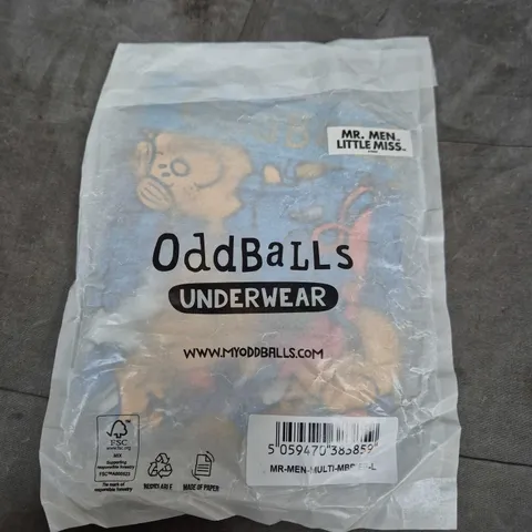 BAGGED ODDBALLS MR MEN BRIEFS IN MULTI - LARGE