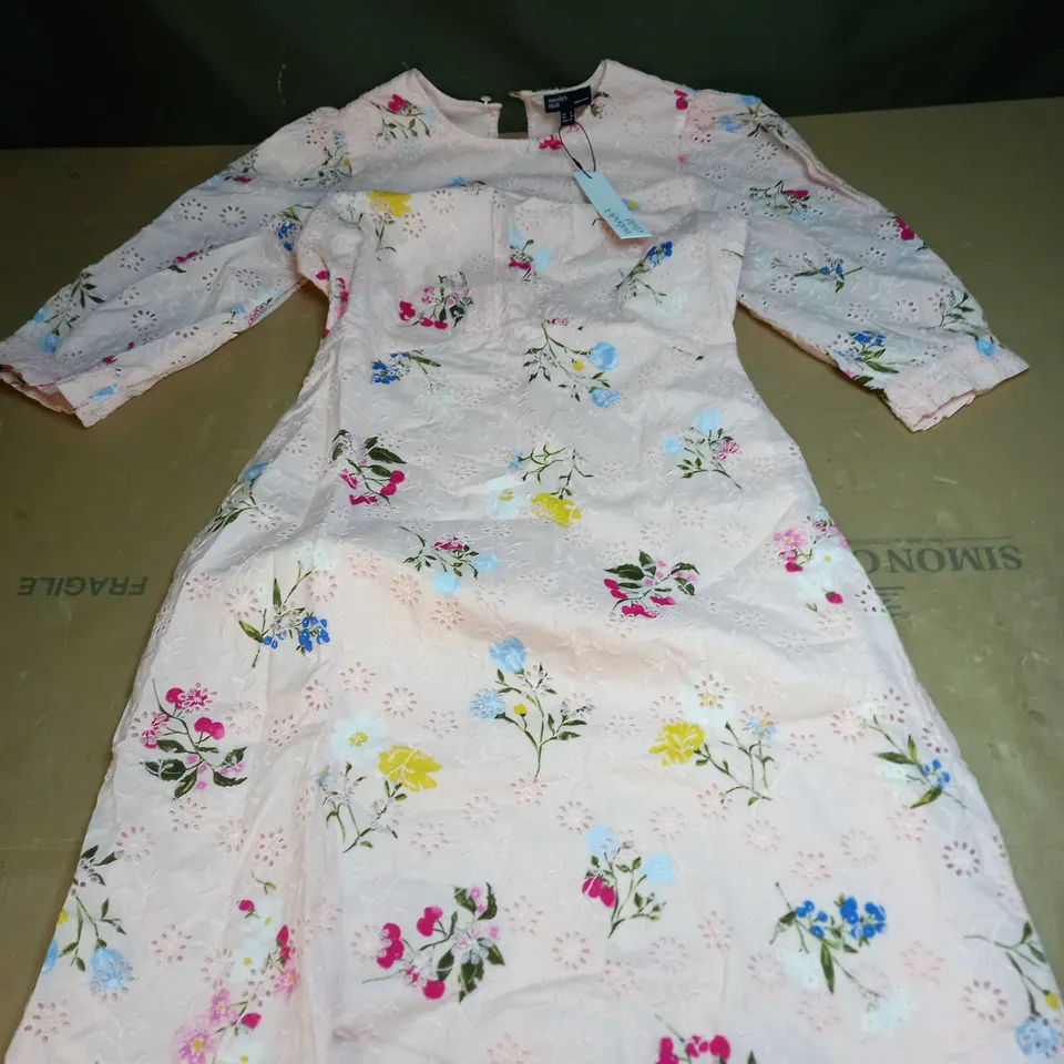 NOBODYS CHILD SELENA BRODERIE MIDI DRESS SIZE 8
