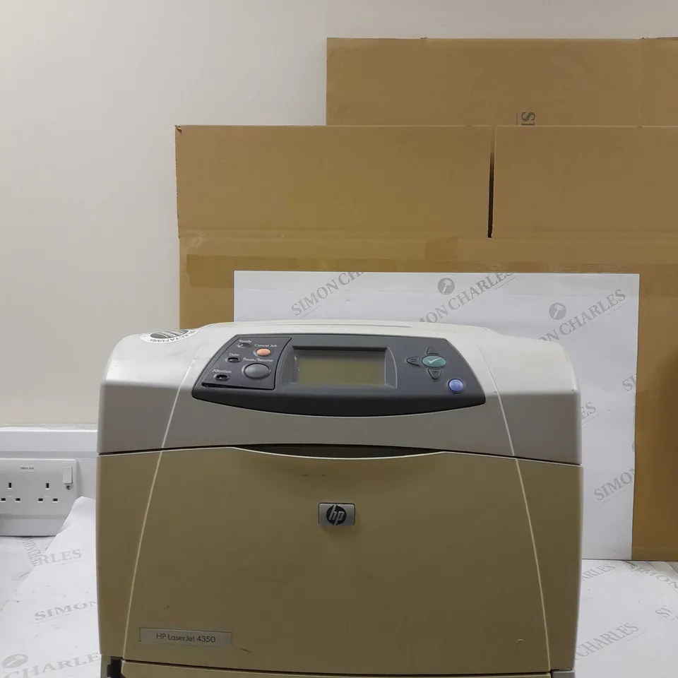 HP LASERJET 4350 PRINTER IN WHITE