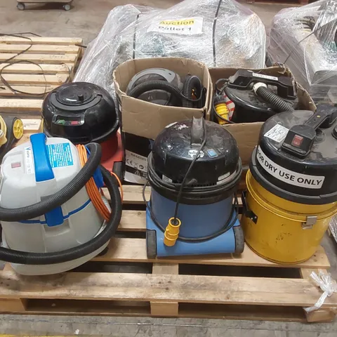 PALLET CONTAINING 6 ASSORTED HOOVERS FROM BRANDS SUCH AS NUMATIC, TITAN ECT