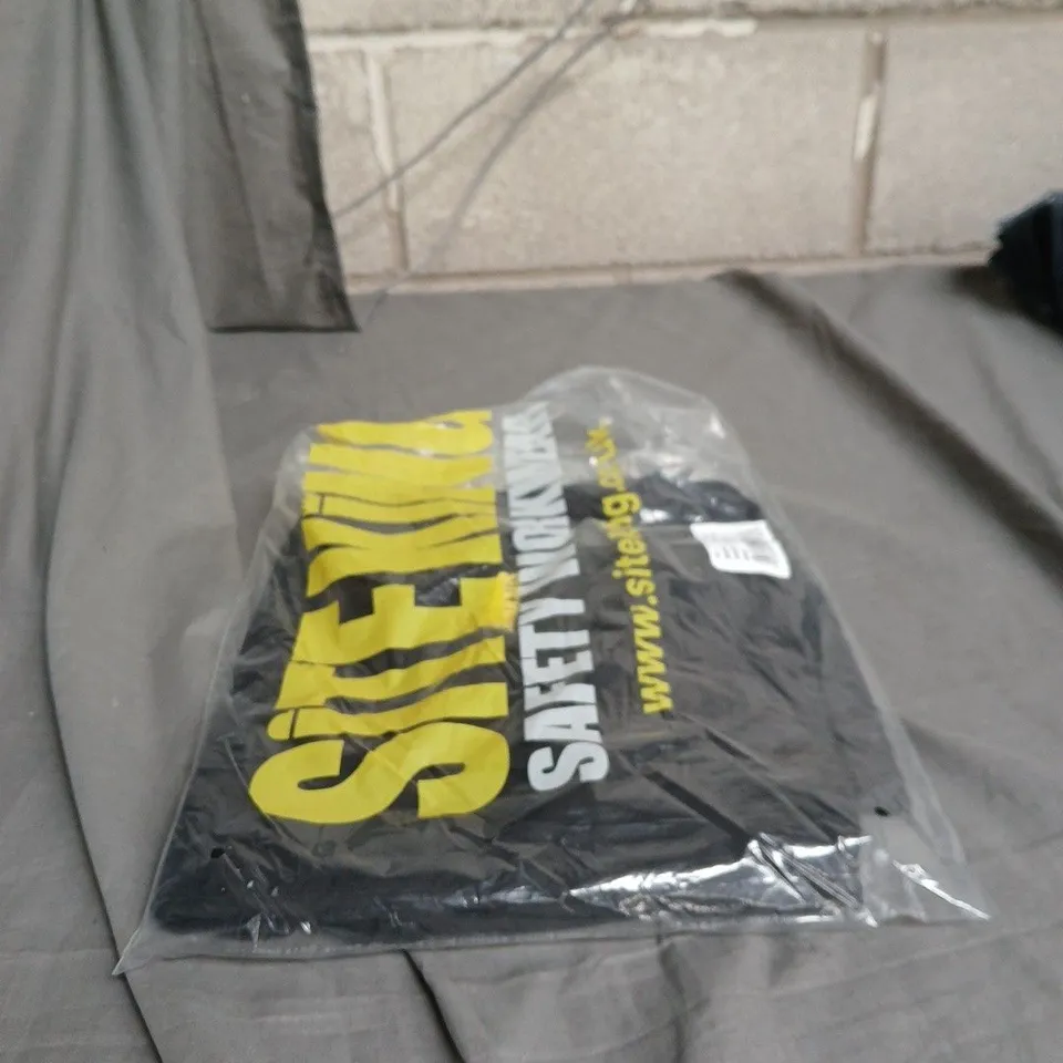 SITEKING BLACK WORK SAFETY TROUSERS – STYLE SKT023, UK 12