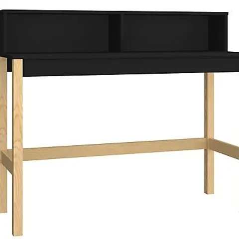 BOXED OUT & OUT PHOENIX BLACK MODERN COMPUTER DESK - 120cm (1 BOX)