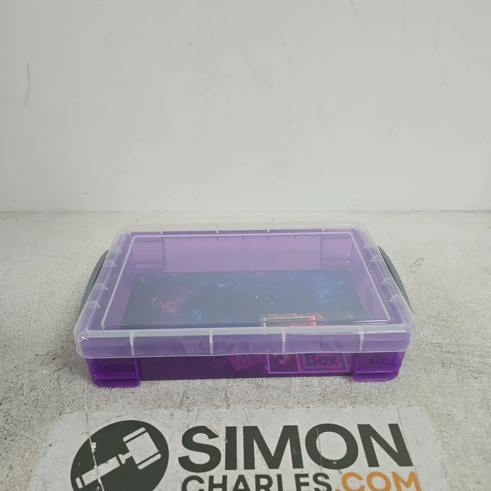 PURPLE TRANSLUCENT STORAGE CONTAINER WITH LID (4XL TRANS PURPLE) – BOXED