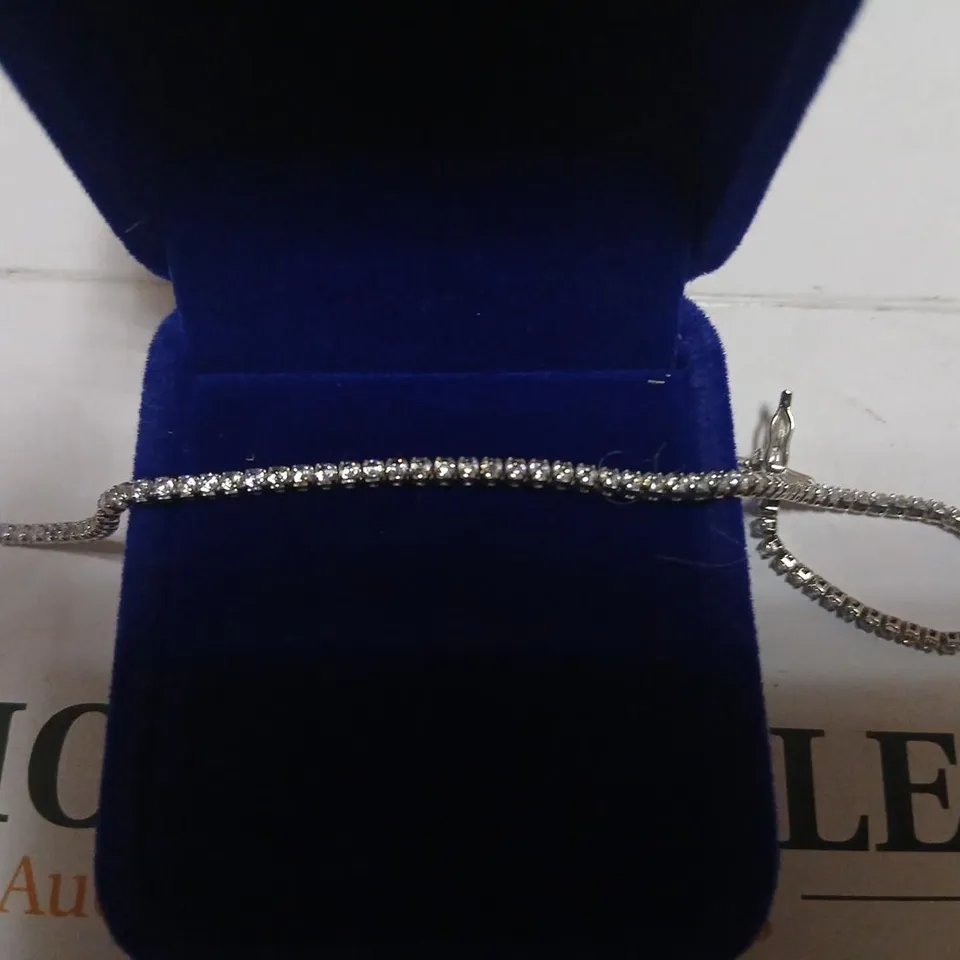 DIAMONIQUE 1.6CT TW TENNIS BRACELET STERLING SILVER 