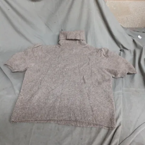 ZARA WOMEN’S KNIT JUMPER – TAUPE XS