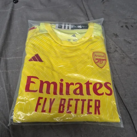 ARSENAL FC GOALKEEPER TOP – ADIDAS CLIMACOOL – EMIRATES FLY BETTER – SIZE 26