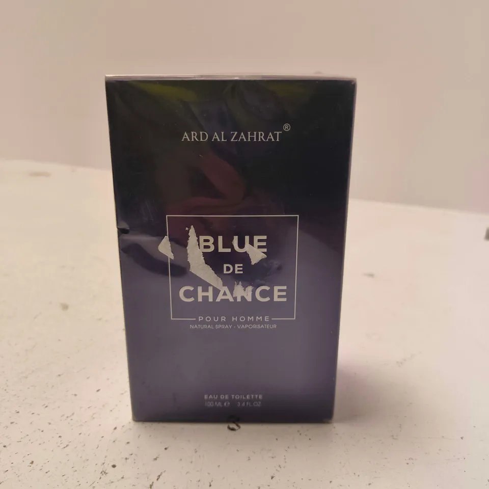 BOXED AND SEALED ARD AL ZAHRAT BLUE DE CHANCE POUR HOMME EAU DE TOILETTE 100ML