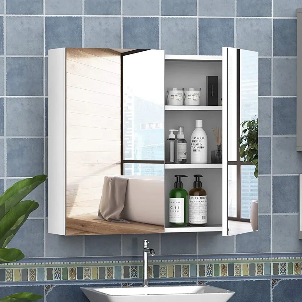 BOXED REVAMP 700MM W 600MM H WALL MOUNTED MEDICINE CABINET