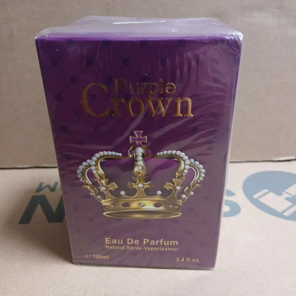 BOXED AND SEALED PURPLE CROWN EAU DE PARFUM 100ML