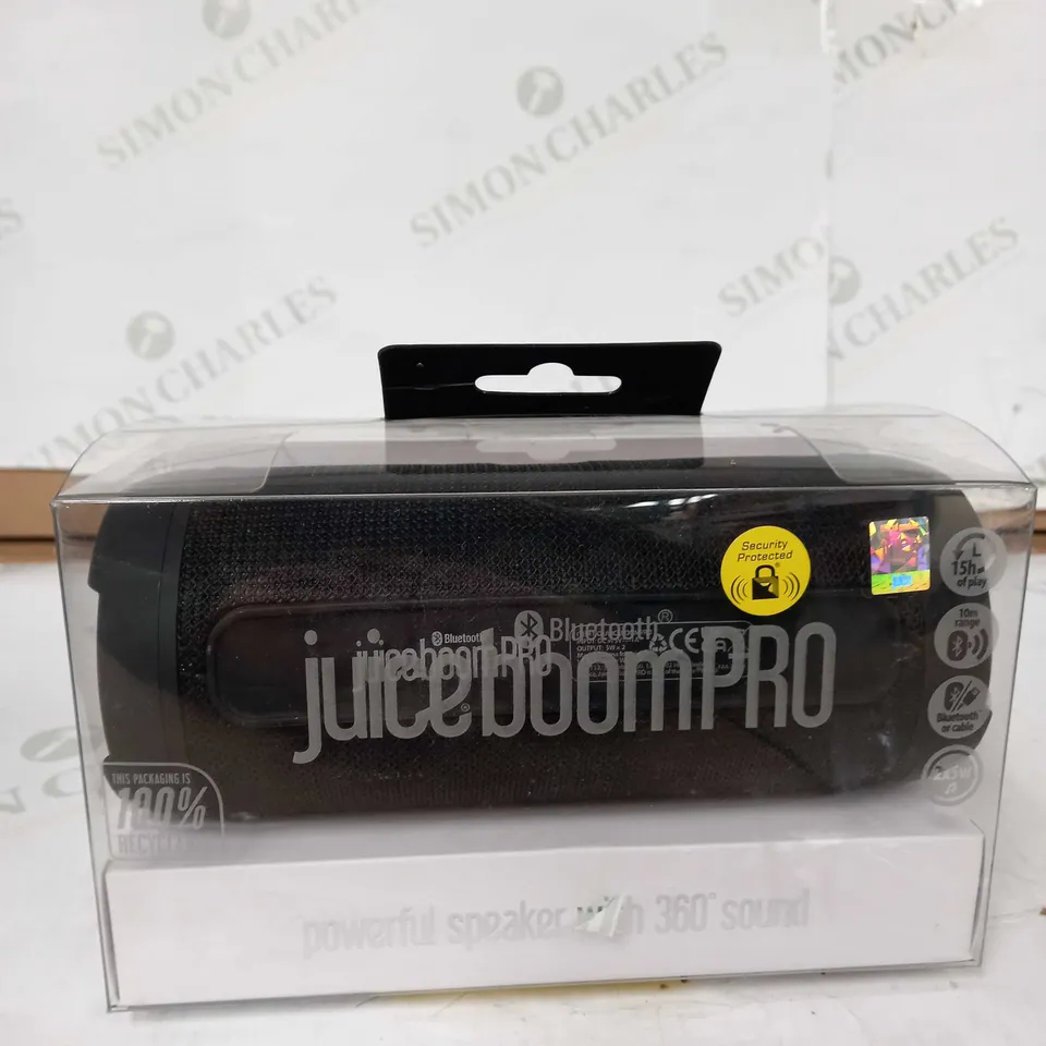 JUICEBOOMPRO PORTABLE BLUETOOTH SPEAKER 