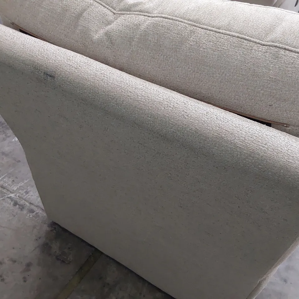 QUALITY BRITISH DESIGNER G PLAN SEATTLE SW EASY CHAIR BAMBOO SAND FABRIC 