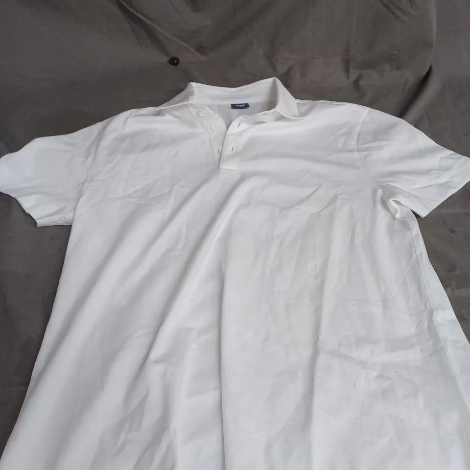 SPOKE WHITE POLO TOP SIZE M