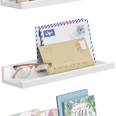 BOXED SONGMICS WALL SHELF 3 SET FLOATING SHELVES